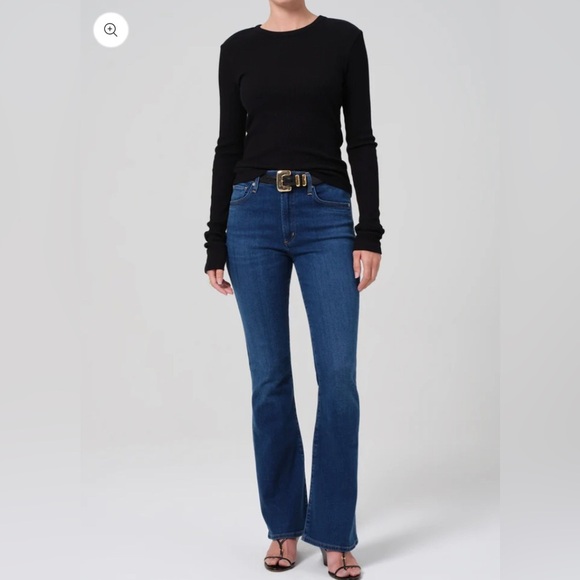 Citizens Of Humanity Denim - Citizens Of Humanity Blue Flare Wide Leg Jeans